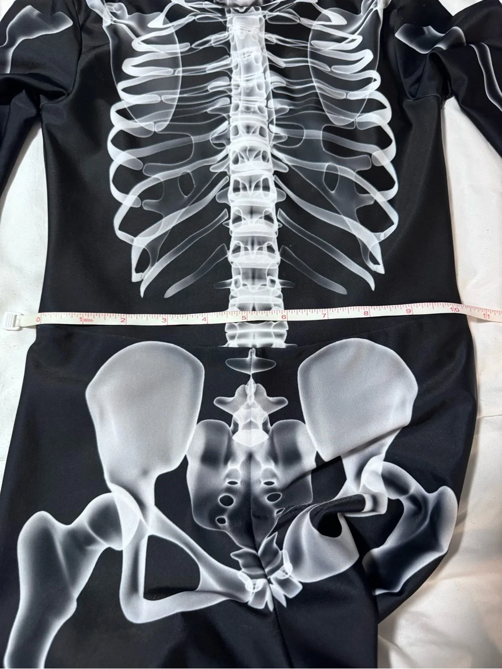 Kids Size Medium (8) XRay, Bone zip up bodysuit (dance/Halloween costume)